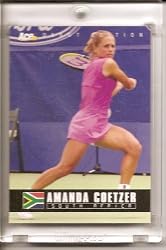 2005 Ace Authentic Amanda Goetzer South Africa #80 Tennis Card - Mint Condition - In Protective Display Case