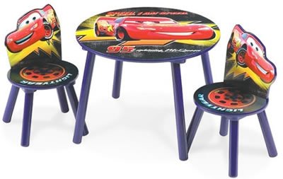 Disney Pixar Cars Lightning McQueen Table & Chairs by D