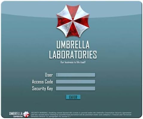 Rubber &amp; Cloth Latest High Technology Hot Mouse Mats Resident Evil 30x25cm 12x10inch