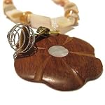 Tigers Eye Necklace 04 Pendant Wood Shell White Cage Crystal Flower 21