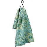 April Cornell Bohemian Green Waffleweave Tea Towel