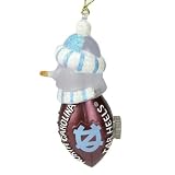North Carolina Tar Heels NCAA All-Star Light-Up Acrylic Snowman Ornament (3