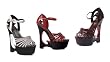 Ellie Shoes 621-DAKOTA, 6 Inch Strappy Wedge Closed Heel Sandal With Cut-Out Design