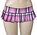 Sexy School Girl Mini Skirt in Pink Stretchy Plaid Junior Size Adult