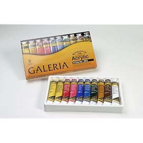 Galeria Artists Acrylic 10  Tube set - by Winsor & Newton