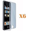 Anti Glare Screen Protector 6 Pack + High Quality Stereo Earphones + Fosmon's Metal Stylus for Apple iPod Touch 2nd (2G) 3rd (3G) Generation Accessories Combo