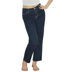 Womens Levi's 548 perfectly slimming capri jeans.