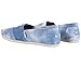 Toms Womens Classics Blue Tie-Dyed Slip-Ons