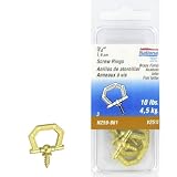 National N259-861 3/4 Inch Brass Decorative Screw Ring Pack of 3