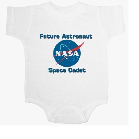 Space Cadet - Official NASA Gear - Humorous / Funny Baby Onesie