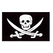 Pirate - Jack Rackham - Flag 3ft x 5ft Printed Polyester Pirate - Jack Rackham - Flag 3ft x 5ft Printed Polyester