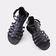 Fashion Black Flats Sandals Womens Shoes