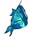 Iridescent Fish Hat - Blue W36S10E