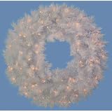 Do it Best Imports DOA-W-185W/100CL White Devon Artificial Spruce Wreath