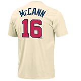 Brian McCann Atlanta Braves Alternate Ivory MLB Player T-Shirt
