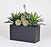 Artificial Succulent Garden in Zinc Rectangle