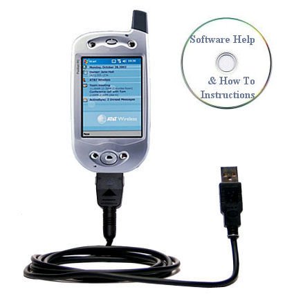 USB Sync Charge Cable for Siemens SX56 with Bastens Help CD