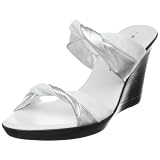 Athena Alexander Women's Erika Slide Sandal,White/Silver,7 M US