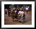 Motorcycle Carrying Produce and People to Bavel, Battambang, Cambodia Styles Framed Art Poster Print by Jerry Galea, 31x25