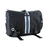 ComfortGear Center Stripe Diaper Bag Messenger in Blue