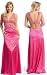 2147 GOLD SEQUIN SATIN EVENING PROM GOWN DRESS