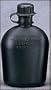 606 G. I. 1 Quart Black Plastic Canteen
