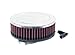 K&N RA-066V High Performance  Universal Clamp-on Chrome Air Filter