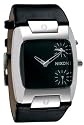 Nixon Banks Leather Men's Watch - Black Dial / Black Leather Band