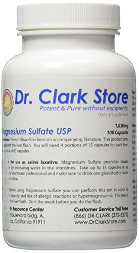Magnesium Sulfate USP (Epsom Salts), 1030mg, 100 capsules Magnesium Sulfate USP (Epsom Salts), 1030mg, 100 capsules