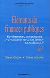 Eléments de finances publiques : Développement, documentation et actualisation sur le site Internet www.sffp.asso.fr Image du produit