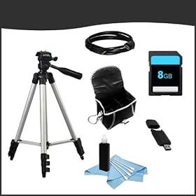 Starter Accessory Bundle Kit #1 for Panasonic Lumix GX1X & GX1XK Digital Cameras (Full Size, HDMI, Carrying Case, 8GB SD Card, USB Card Reader/Writer)