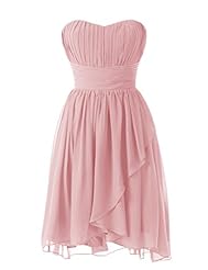 Sweetheart Short Chiffon  Evening Dress/Bridesmaid Dress/Party Dress  With Ruffles