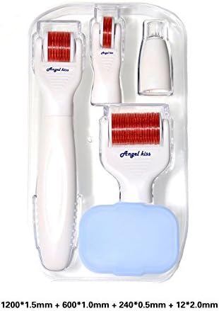 Pretty Women High Qulity 5 in 1 Cosmetics Kit Derma Body Face Beauty Skin Care System for Acne Scars Stretch Marks -Red Roller