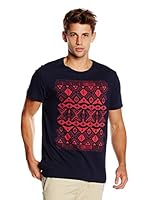 Springfield Camiseta Manga Corta (Azul Marino)