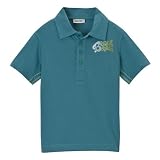Toddler Boys' Cherokee Short-Sleeve Polo with Back Art - Blue Ocean