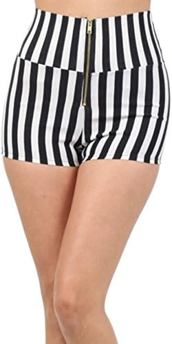 Pin Stripe High Waist Shorts