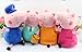 Peppa Pig Family Plush Doll Toys (Includes Peppa, Geroge, Grandpa, Grandma, Mom and Dad Stuffed Toys, Set of 6) By Restassured2