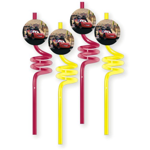 Cars - Party Supplies - Crazy Straws