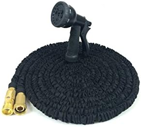 Serpentes King Cobra 75' Expandable Hose, 2016 May Edition, Latest Model Best Garden Hose. For Heavy Duty use with Solid Brass Ends, Lightweight yet Strongest Fabric that is Flexible. UV Protected