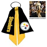 Pittsburgh Steelers Ponytail Holder Hair Tie Ribbon