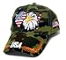Eagle Camo Hat, USA Hat with Velcro Back