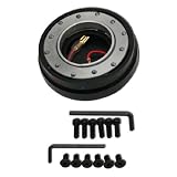 UNIVERSAL QUICK RELEASE STEERING WHEEL HUB ADAPTOR BLACK