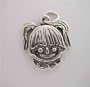 Silver Child Smiley Face GIRL CHARM