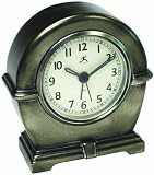 Infinity Instruments Resin Alarm Clock With Gunmetal Finish-11966GM-1502