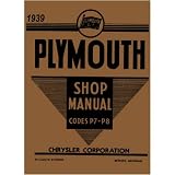 1939 PLYMOUTH P7 P8 Shop Service Repair Manual Book by Plymouth