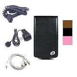 Assorted Color Carrying Case for Microsoft Zune 80gb + Car Charger + Travel Charger for Microsoft Zune 80g + Audio Video Cable for Zune 80gb