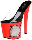 Pleaser Womens Lightning-701UV/C-R Platform Sandal Sandal