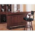 Traditional Cherry Finish Bar Unit w/Wine Rack Sink Drawers