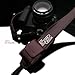 Gariz Genuine Leather XS-DSLBR Ergonomic Camera Neck Strap for DSLR Canon Nikon Sony Camera, Brown
