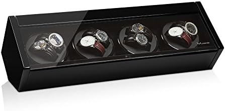 Modalo - Luxurious Watch Winder - Winds up to 8 Watches Simultaneously - Black - Made in Germany